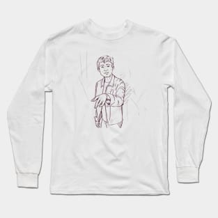 Justin Min / Ben Hargreeves Line Art Long Sleeve T-Shirt